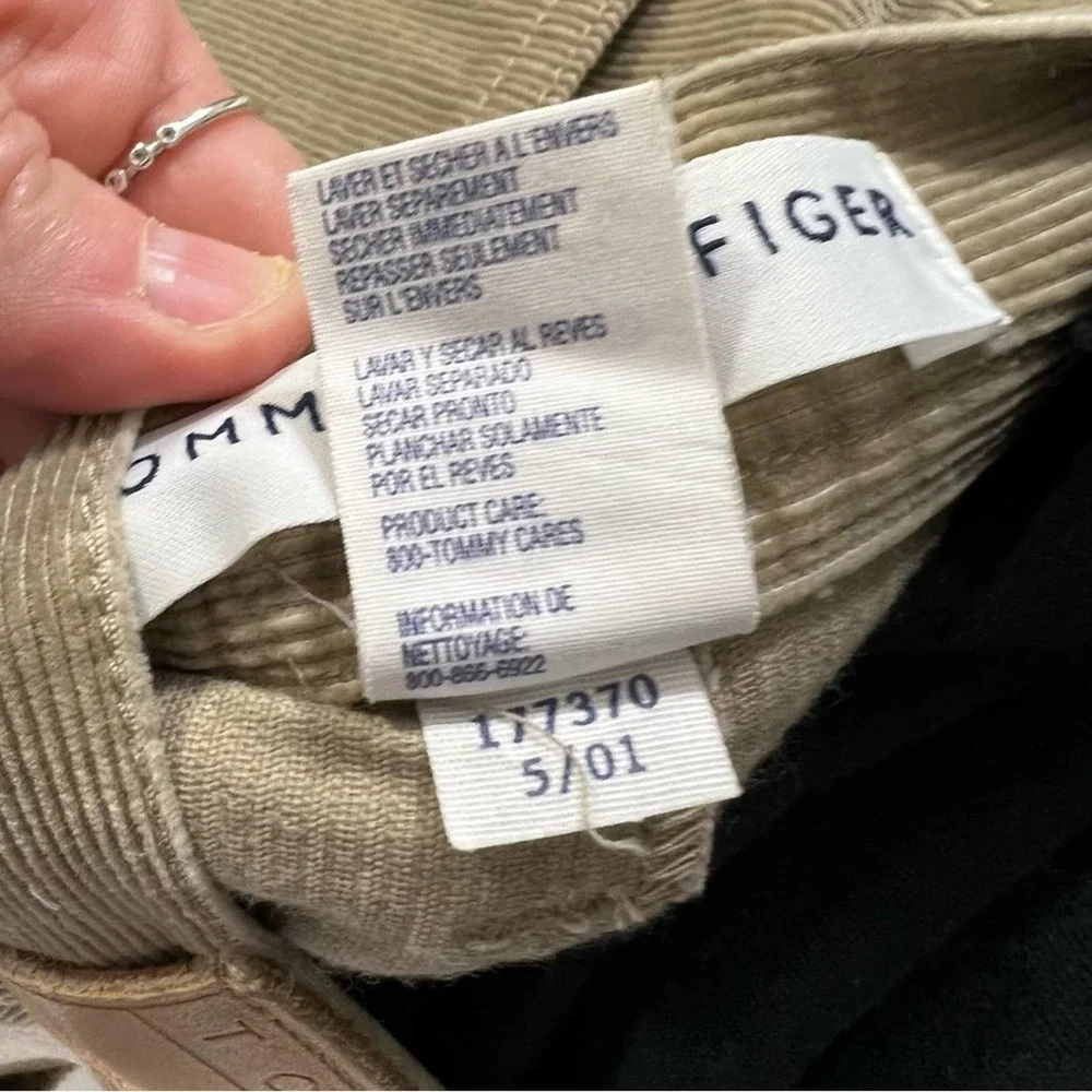 Tommy Hilfiger Corduroy Skirt Vintage Y2K Tan Size 6